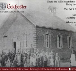 Heritage Coldwater - Postcard of The Old Schoolhouse